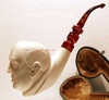 Трубка MEERSCHAUM персона " Горбачев " в футляре 350411-02
